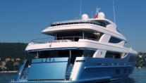 Azra superyacht - rear view
